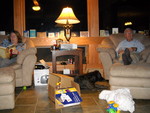 Kailyn took this picture of Grandma Gail and Grandpa Darel relaxing in the evening with her new camera