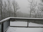 Back yard snow