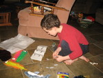 He went right to work assembling