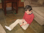 Connor learning to load the 12-rubber-band-repeater