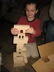 Connor enjoyed the blocks, too!