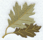 Oak leaf pair purchased from Embroidery Library