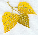 Birch leaf trio purchased from Embroidery Library