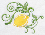 Elegant Lemon Swirl -- VIP design from Embroidery Library