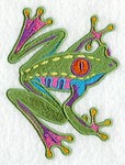 Caribbean frog purchased from Embroidery Library