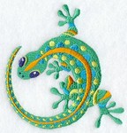 Caribbean gecko purchased from Embroidery Library