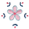 Flower set. Downloaded from http://www.sewbeautifulmag.com/free-machine-embroidery-designs
