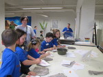 Making fossil rubbings