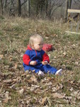 Brianna is still quite content with the leaves, sunshine, and fresh breeze