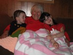 Another shot of Aunt Ruth with the kids