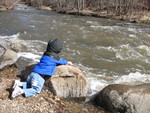 Connor on the banks of the Minnehaha