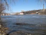 Next we walked down the river to where it joins the Mississippi. View upriver, to the lock
