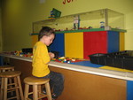 Connor at the Lego table