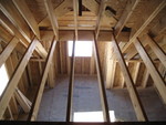 Connor's room viewed from rafters