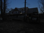 House by moonlight.  Notice the reflection between the dormers. The moon was so bright we had well-defined shadows!