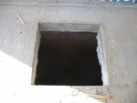The cistern entries have now been cut out
