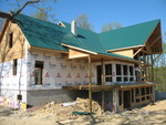 The southwest quadrant of roof is finished