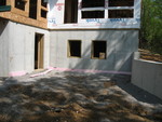 One of the next steps will be pouring the patio and building the deck above