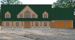 Blueprint + landscape photo + siding website = house