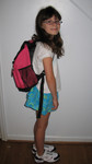 August 16: Kailyn ready for the first day of school