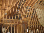 West ceiling of loft