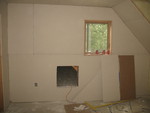 Drywall in Connor's room, and the entrance to the kid tunnel