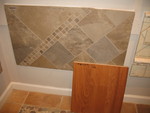 Marazzi Jade Taupe with wood sample