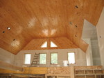 The north end of the great room ceiling