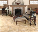 Manufacturer's pic of Portenza Oro (one we didn't see in the showroom)in a room