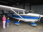 December 30: Grandpa Chris took the kids to visit a friend's airplane he had been working on