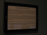 This plaque explains the history of the car