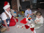 Still opening stockings