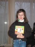 Kailyn loves the Sculpey clay her friends Maeve and Aiden sent!  (She made and baked a sculpture the very next day.)