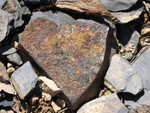 Sample of slate, abundant on our land. We're hoping we can use some of it for the house and/or landscaping somehow.