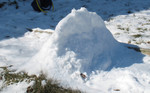 February 5: Kailyn's snow fort across the middle of the front walk