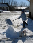 Hard at work on building the fort higher