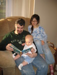 Greg and Kailyn reading Roiya's new book to her