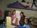 It's a big soft bear -- on Kailyn's head!
