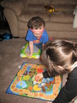 February 25: Connor playing Zooreka with Kailyn