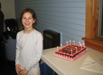 Kailyn with her cake