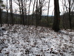 House site with snow, facing southwest