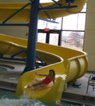 Kailyn coming out the slide