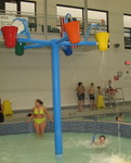 Connor under the buckets again