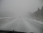 New Year's Day: the snowstorm on the way home