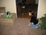 Kailyn videotaping herself in front of the Christmas tree