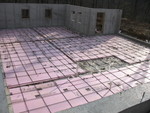 January 8: Basement with the PEX tubing laid
