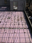 West-to-east view of PEX tubing