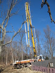 Concrete boom from the south