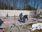 Crew getting ready for concrete