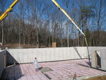 Boom headed for the east wall